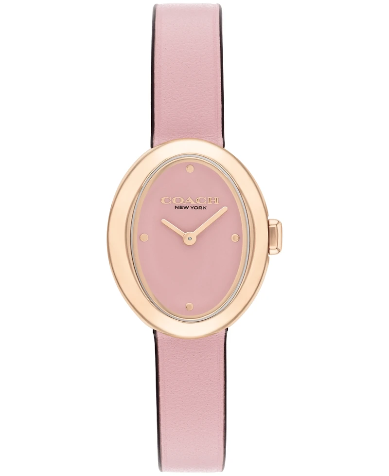 Coach Women's Blush Sammy Leather Watch 22.5mm