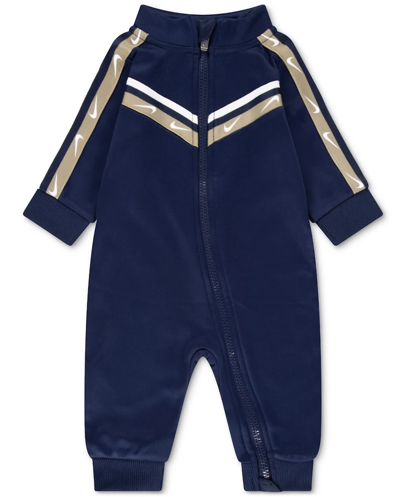 Nike Baby Boys Logo-Taped Pique Coverall