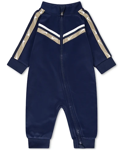 Nike Baby Boys Logo-Taped Pique Coverall