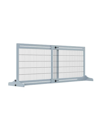 PawHut 72" Slide-Adjust Freesding Pet Gate for Small Dogs Indoor