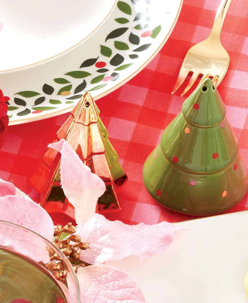 Kate Spade Figural Evergreen Tree Salt Pepper Set