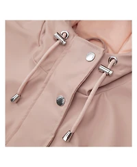 Rokka&Rolla Women's Waterproof Rain Coat Rubberized Jacket