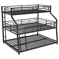 Streamdale Triple Bunk Bed with Ladder and Guardrails