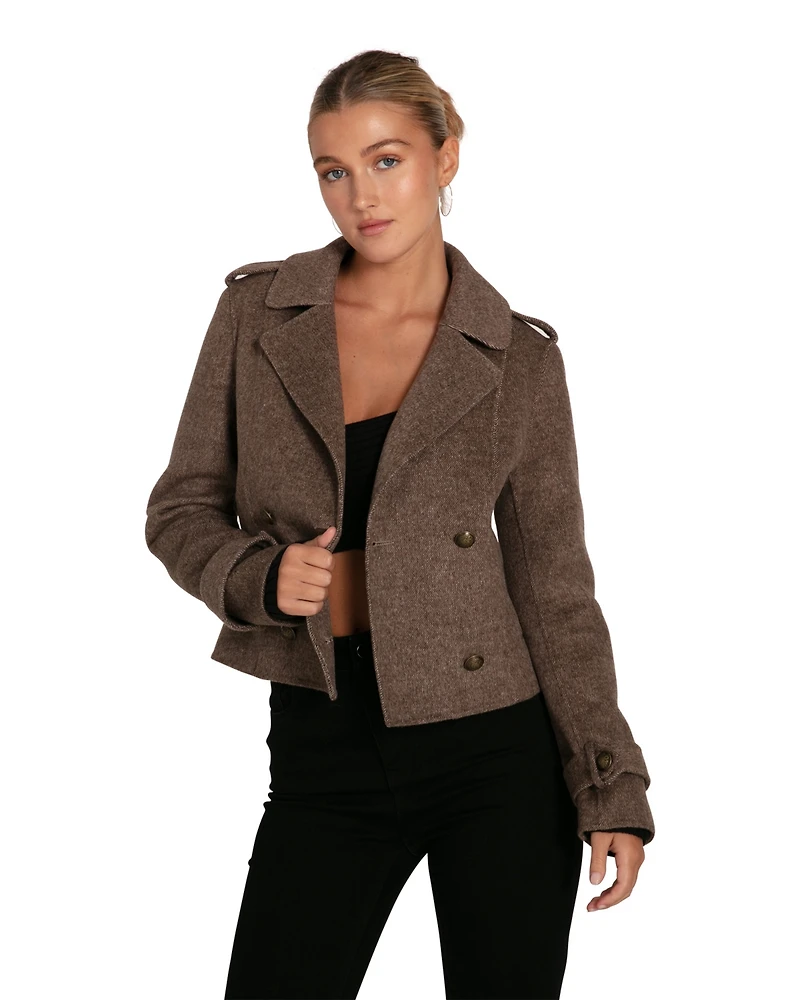 Belle & Bloom Better Off Military Peacoat