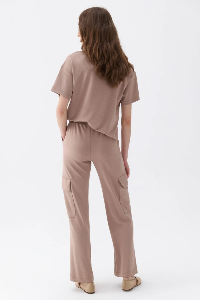 Nocturne Women's Cargo Pants with Elastic Waistband