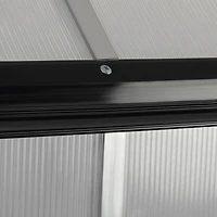 Streamdale Furniture Greenhouse Aluminum, Polycarb, Vent, Door