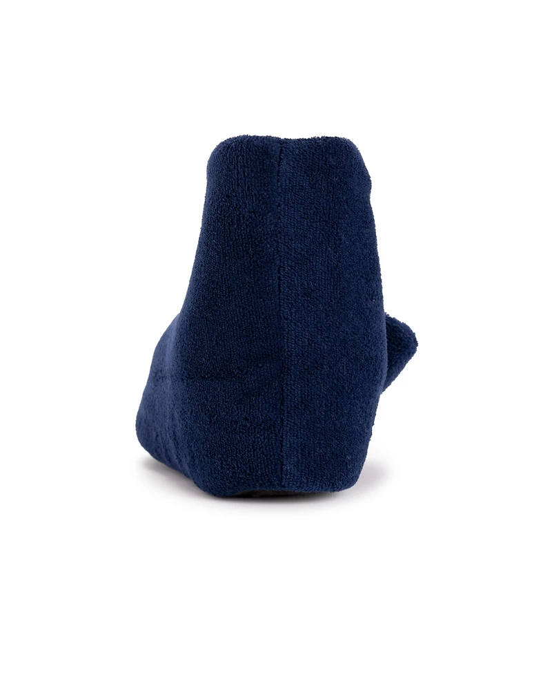 Muk Luks Men's Softones By Adjustable Shearling Bootie Slippers, Navy, M (9-10.5)