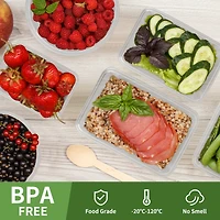 32 Pcs (16Pack) Bpa-free Food Storage Containers Set with Lids