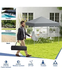 Outdoor Pop-Up Canopy Tent with Upf 50+ Sun Protection for Patio or Events