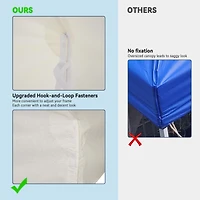 Yescom 10x10Ft Gazebo Top Replacement for beach cabanas for 1 Tier Outdoor Canopy Cover Patio Garden Yard Party White