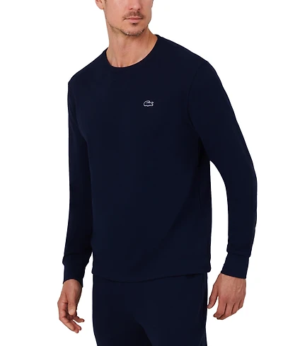 Lacoste Men's Waffle-Knit Thermal Sleep Shirt
