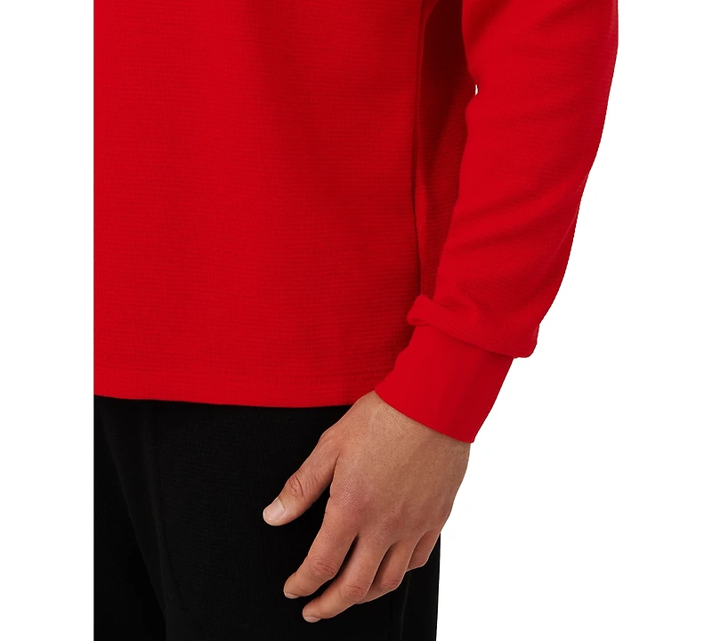 Lacoste Men's Waffle-Knit Thermal Sleep Shirt