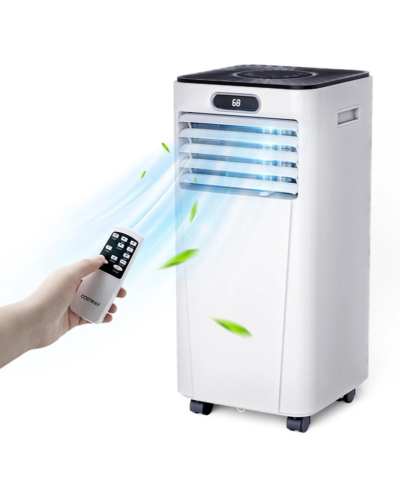 10000 Btu 4-in-1 Portable Air Conditioner with Dehumidifier and Fan Mode