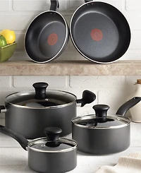 T-Fal Initiatives Aluminum Nonstick 18PC Cookware Set