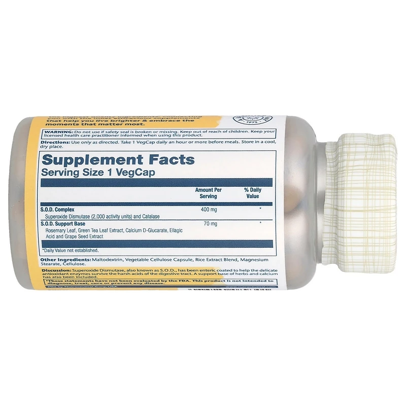 Solaray Enteric Coated S.o.d. 2000 Plus