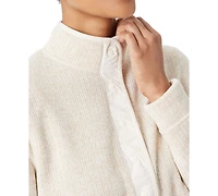 Bass Outdoor Women's Mixed-Media Mock-Neck Sweatshirt
