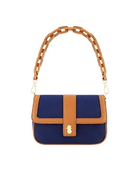 Solid Canvas Flap with Double leather stap.