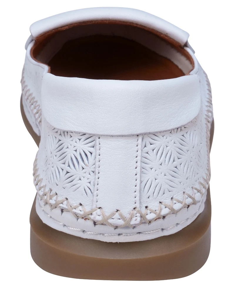 Cools 21 Women's Ginger Perforated Leather Flats