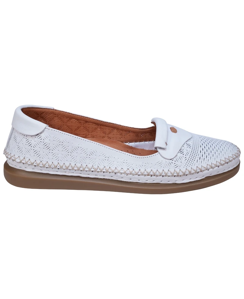 Cools 21 Women's Ginger Perforated Leather Flats