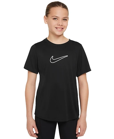 Nike Big Girls' One Fitted Dri-fit Short-Sleeve Top