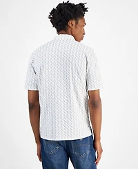 A|X Armani Exchange Men's Regular-Fit Logo-Print Polo Shirt
