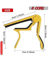 5Core Capo Acoustic Electric Guitar 6 String Kapo Clip For Banjo Mandolin Ukulele