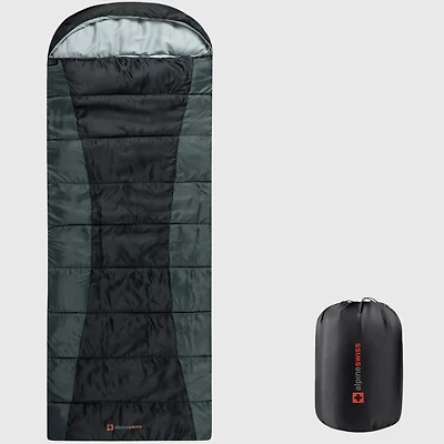 Alpine Swiss Sleeping Bag Adult Waterproof All Season Camping Backpacking Hiking