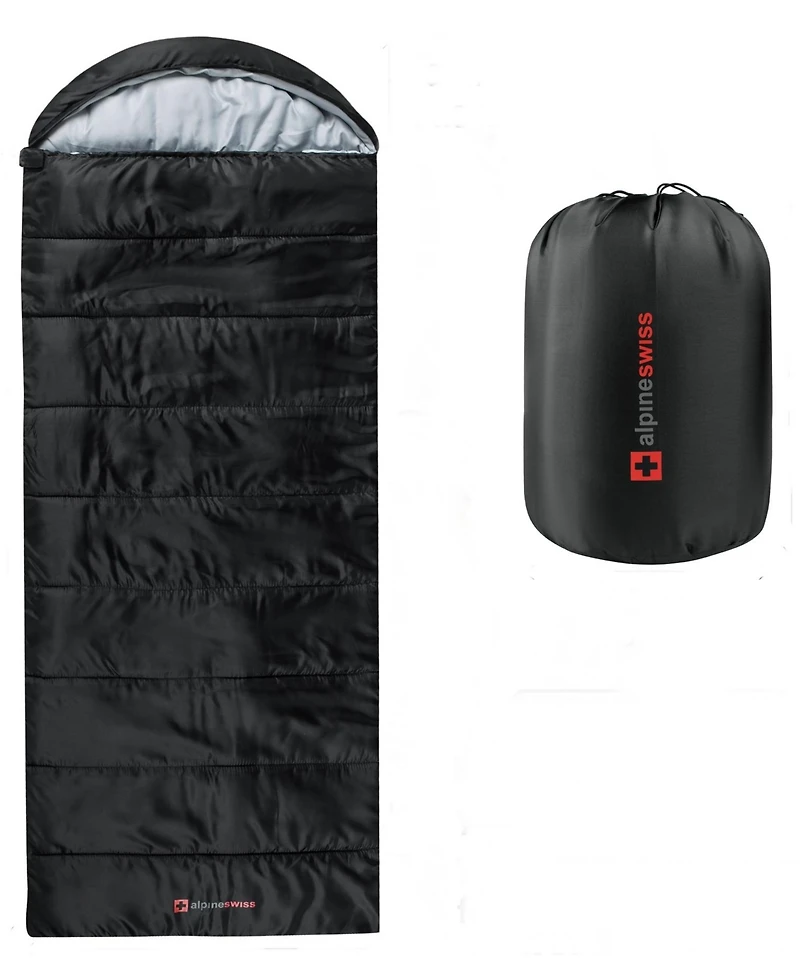 Alpine Swiss Sleeping Bag Adult Waterproof All Season Camping Backpacking Hiking