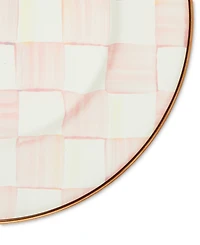 Mackenzie-Childs Rosy Check Salad/Dessert Plate