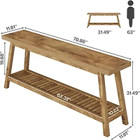 Tribesigns Farmhouse Console Entryway Table: 70.9 Inches Extra Long Console Table for Entryway
