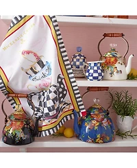 Mackenzie-Childs Royal Check Lidded Sugar Bowl