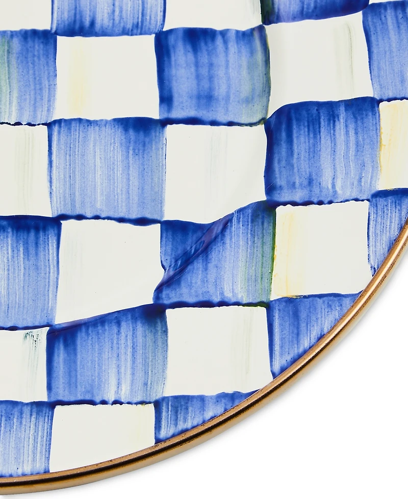 Mackenzie-Childs Royal Check Salad/Dessert Plate