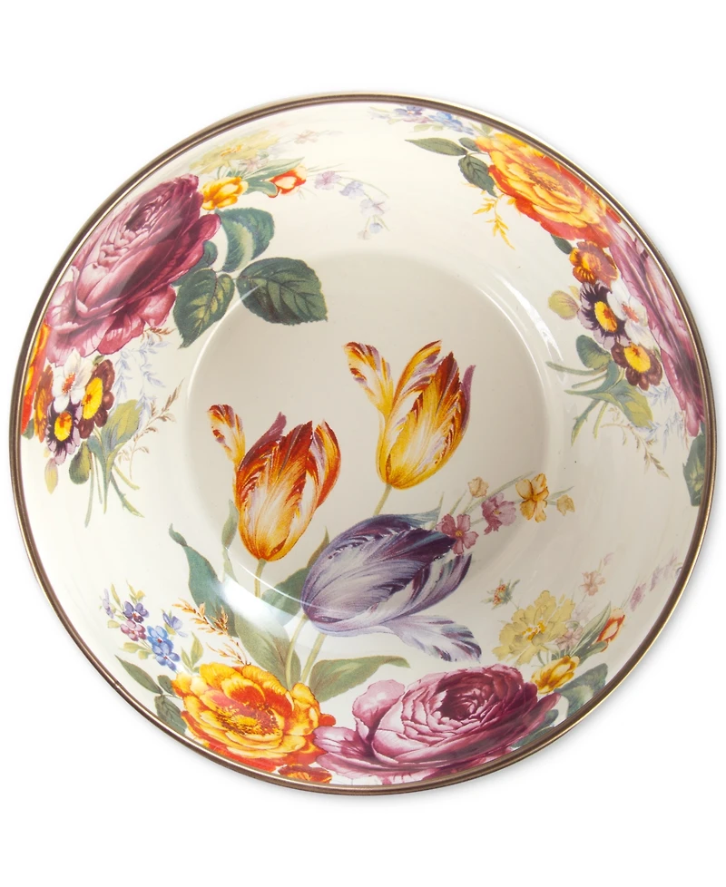Mackenzie-Childs White Flower Market Everyday Bowl, 16-oz.