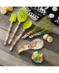 Mackenzie-Childs White Flower Market Spoon Rest