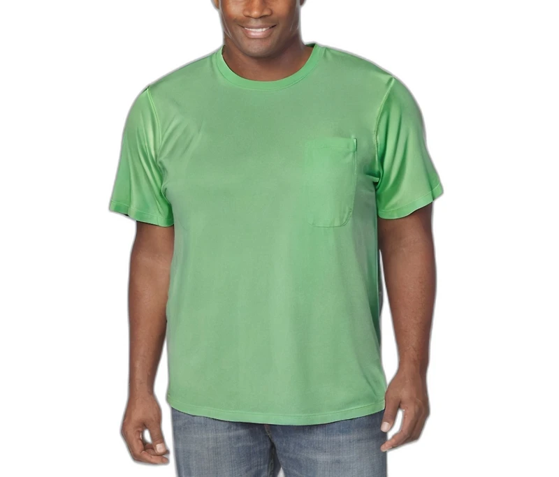 Boulder Creek Big & Tall by KingSize Heavyweight Longer-Length Pocket Crewneck T-Shirt