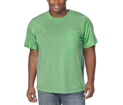 Boulder Creek Big & Tall by KingSize Heavyweight Longer-Length Pocket Crewneck T-Shirt