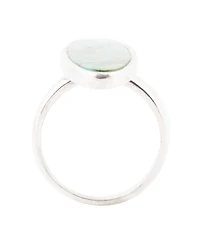 Barse Pueblo Genuine Turquoise Sterling Silver Oval Ring