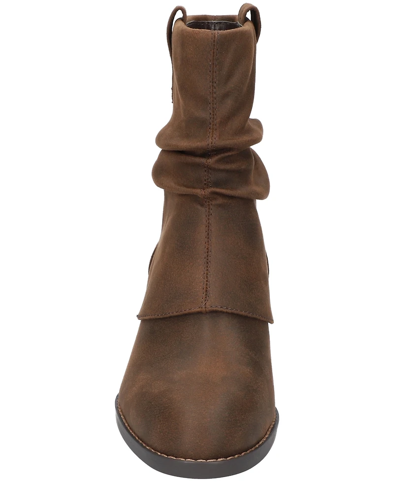 Bella Vita Women's Twyla Slouch Block Heel Ankle Boots