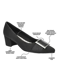 Easy Street Women's Cider Block Heel Pumps