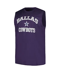 Fanatics Men's Micah Parsons Navy Dallas Cowboys Big Tall Muscle Tank Top