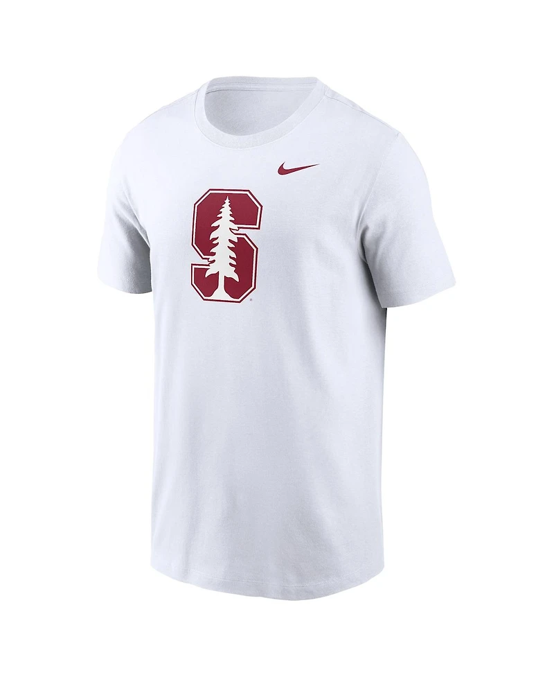 Nike Men's White Stanford Cardinal Primetime Evergreen Logo T-Shirt