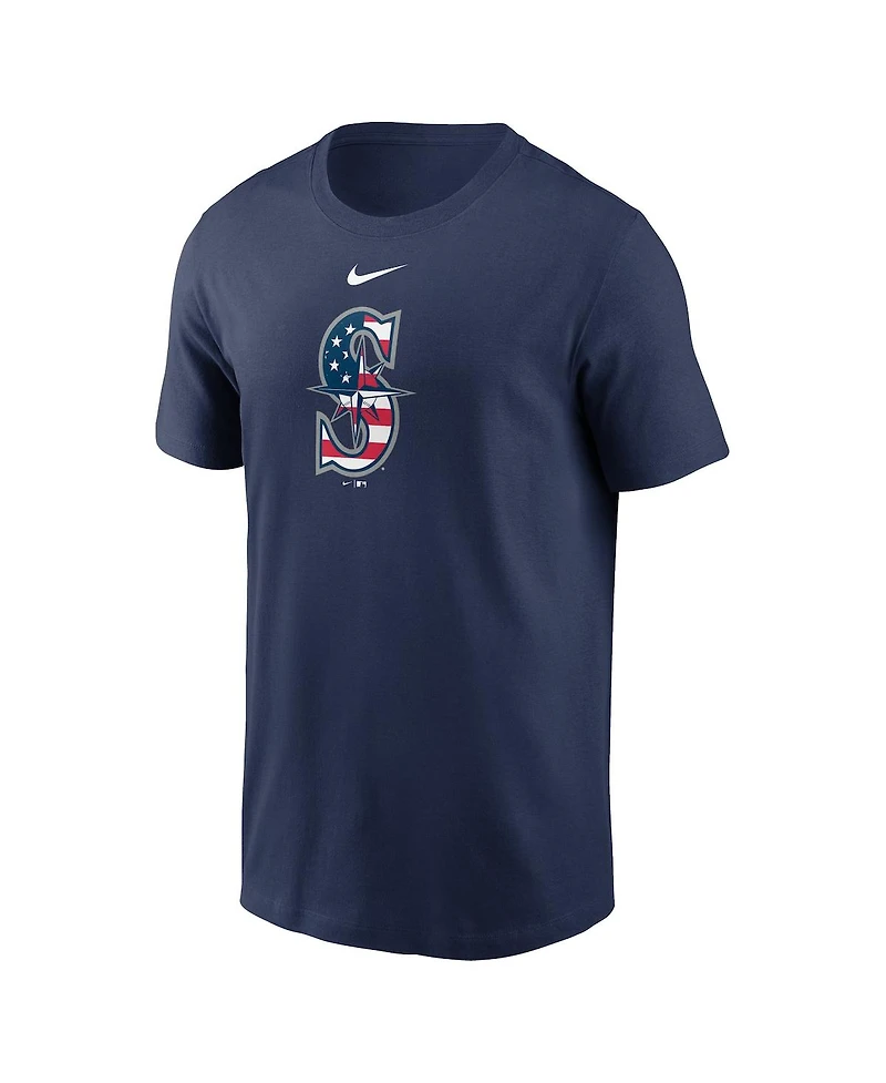 Nike Men's Navy Seattle Mariners Americana T-Shirt