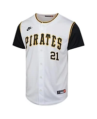 Nike Big Boys and Girls Roberto Clemente White Pittsburgh Pirates Cooperstown Collection Limited Player Jersey