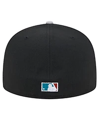 New Era Men's Black Chicago White Sox Retro Spring Training 59FIFTY Fitted Hat