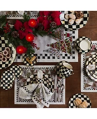 Mackenzie-Childs Courtly Check Napkin Rings, Set of 4