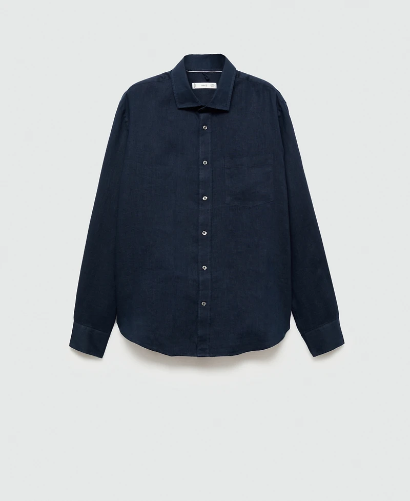 Mango Men's Slim-Fit Linen Shirt