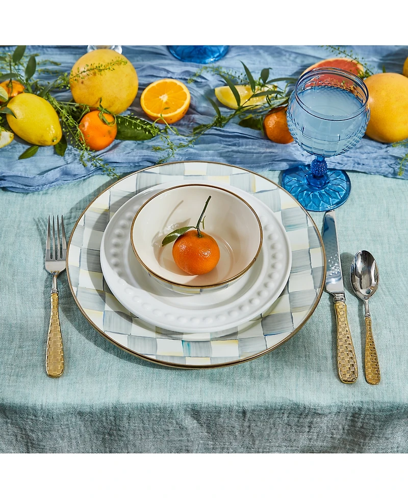 Mackenzie-Childs Sterling Check Everyday Bowl, 16-oz.
