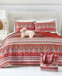 Holiday Lane Fair Isle Quilt Tote Set Exclusively For Macys