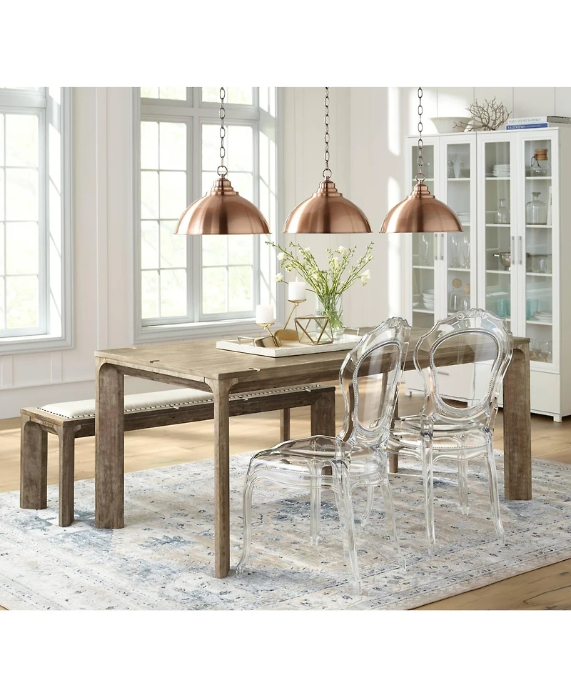 Southton Copper Swag Pendant Lighting Fixture 13.25" Wide Farmhouse Industrial Rustic Dome Shade for Dining Room Living House Home Foyer Kitchen