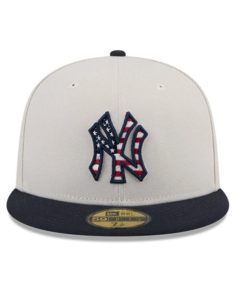 New Era Men's Black New York Yankees 2024 Fourth of July 59FIFTY Fitted Hat